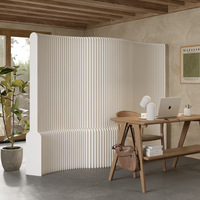 Paravent pliable en papier accordéon Y096 pour expositions, bureaux, magasins de vêtements, décors de diffusion en direct, pliable et mobile