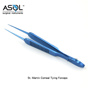 Pinzas quirúrgicas de corneo <span class=keywords><strong>St</strong></span>. Martin de mango ancho con 1x2 dientes, 85 mm de largo - Product Image 2