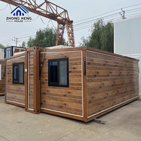 Casa Contenedor Modular Prefabricada Moderna de 20 pies, Expandible, de Acero, de Lujo, Plegable, Portátil, Oficina Móvil, Vivienda Pequeña, Almacén