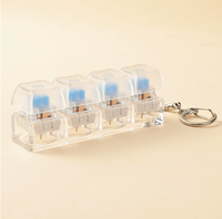Porte-clés anti-stress créatif et original avec bouton à presser, jouet sensoriel pour la relaxation et l'amélioration de l'humeur