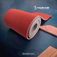 Tapis de gymnastique HAOGYM, tapis de sol à ressorts 14x14m, sol en bois à ressorts, couleur rouge, épaisseur populaire 3cm 4cm 5cm, taille personnalisable.