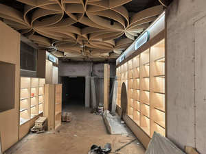 Mostradores de Madera Ecológicos y Duraderos con Iluminación LED para Librerías Culturales y Creativas - Product Image 6