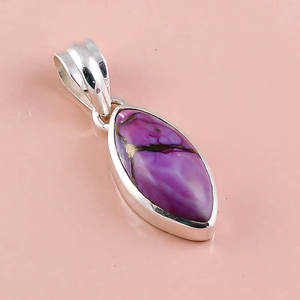 Colgante de piedras preciosas de Rodocrosita Natural de Plata de Ley 925, joyería de boda de plata antigua de un fabricante y proveedor - Product Image 4