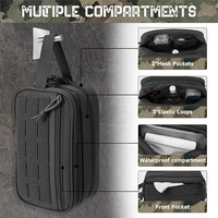 Outil edc extérieur pochettes molle petit kit dopp kit de rasage pour hommes sacs de douche de voyage trousse de toilette tactique pour hommes