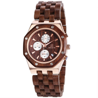 Montre en bois pour homme Gshock avec fonction chronographe, montres en bois en gros