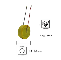 1454-2 baterai Lithium polimer Z75-2 90mAh 3.7V LIR1454 1454 2 kabel Z75 2 kabel baterai isi ulang untuk Earphone olahraga elit