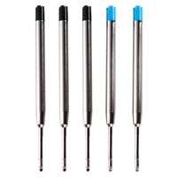 Vente en gros d'encre lisse 1.0mm recharge de stylo à bille en métal 424 spécification grande quantité peut imprimer des recharges de logo