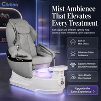 Fournisseur de mobilier de salon tout-en-un, fabrication sur mesure, chaise de pédicure de luxe professionnelle avec fonction de massage