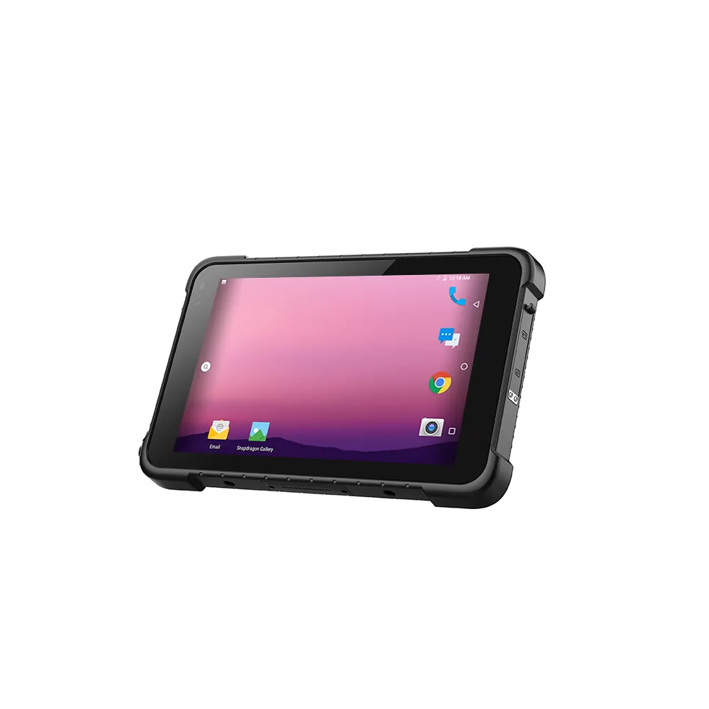 Android 5G Tableta resistente con pantalla capacitiva táctil multipunto de 8 pulgadas con NFC Tableta industrial con escáner 2D opcional