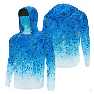 Sweat à capuche de pêche à manches longues avec protection solaire UPF 50 UV, vêtements de pêche pour hommes - Product Image 1