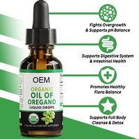 HERBORIGEN OEM Huile d'origan super concentrée en gouttes, Teinture 60 % Carvacrol, Soutient la santé cardiaque et le système immunitaire