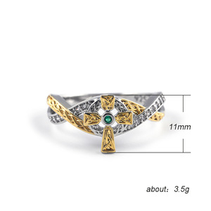 Creative Two Color <b>Ring</b> for Women Elegant Vintage Style Finger Accessory - Product Image 3