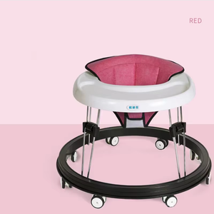 JXB Entrega Rápida Peso Ligero Anti-O-pierna Antivuelco Cochecito Bebé Altura Ajustable Andador Fácil Plegable - Product Image 3