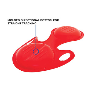 เลื่อนหิมะพลาสติก HDPE แรงกระแทกสูงสำหรับเด็ก2คนกลางแจ้งหิมะสนุกเลื่อนหิมะการออกแบบที่จดสิทธิบัตร - Product Image 4