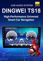 TS18 QLED Sim 10.1 Inch Android Universal Screen Frame Autoradio CN Display 2 Double Din Pemutar DVD Mobil Navigasi