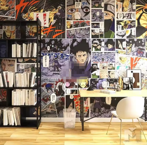 Dessin animé <span class=keywords><strong>Action</strong></span> bande dessinée Manga fond <span class=keywords><strong>papier</strong></span> peint Mural Anime décoration mur - Product Image 4