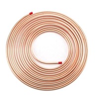 Tube en cuivre pur C10200 Imperial de 58 pouces à haute conductivité pour toiture de villa, pipeline de climatisation VRF commercial extérieur