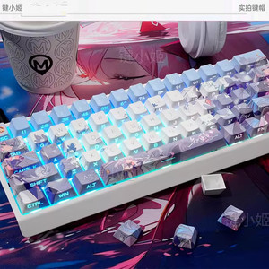 Juego de teclas de anime Robin, teclas PBT Cherry MOA, perfil inglés tailandés, teclas para juegos, accesorios para <span class=keywords><strong>teclado</strong></span> mecánico - Product Image 2