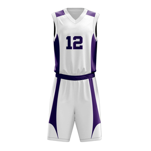 Nouveaux uniformes de basketball personnalisés 100 % polyester, design le plus récent, vêtements de sport en mesh, uniformes de basketball imprimés par sublimation personnalisés - Product Image 2