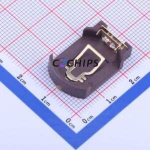 BS-08-B2AA020 Button & Strip Battery Connector SMD Connector Battery Holder CR2032 Phosphor Bronze - Product Image 1