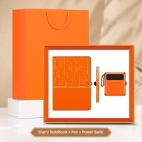 Ensemble cadeau 3-en-1 : carnet, stylo et batterie externe, vente en gros directe d'usine avec logo personnalisé pour les commandes en gros d'entreprise ou les cadeaux d'affaires
