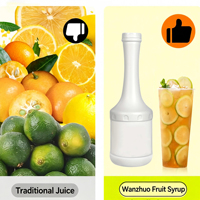 1kg Konsentrat Jeruk Komersial, 70% Jus Buah Asli, 6 Kali Lipat Dapat Dicairkan untuk Bubble Tea & Minuman