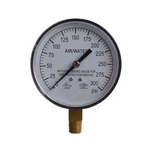 88,9mm Sprinkler anzeige mit Zifferblatt größe und 1/4 "NPT-Boden anschluss aus Messing 300PSI Legierung manometer - Product Image 1