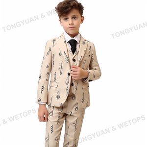 ชุดทักซิโด้เด็กแบบกำหนดเอง,ชุดสูทสุดหล่อกางเกงเสื้อเบลเซอร์เครื่องเล่นเปียโนชุด<span class=keywords><strong>ทางการ</strong></span>สำหรับงานเลี้ยงวัน<span class=keywords><strong>เกิด</strong></span> - Product Image 1