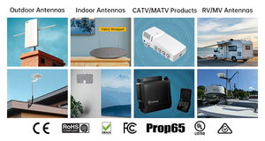 <span class=keywords><strong>Antenne</strong></span> TV numérique terrestre extérieure 4K 1080P Full HD pour camping-car/<span class=keywords><strong>caravane</strong></span> longue portée avec <span class=keywords><strong>amplificateur</strong></span> DC12V gain 30dB - Product Image 4