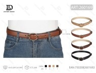 Cinturón de Cuero Genuino para Mujer, Hebilla Cuadrada de 3.0cm, 110cm, Estilo Casual - Product Image 3