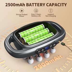 Masajeador de Tejido Profundo de 16 Cabezales con Pulsaciones, 30 Intensidades y 3 Modos, Pistola de Masaje Fascial para Alivio del Dolor en el Cuello - Product Image 3