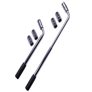 Clé de <span class=keywords><strong>roue</strong></span> télescopique LARIX avec clé à écrou extensible à double douille pour le retrait des pneus de voiture - Product Image 1