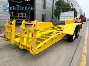 Factory Price 3 4axle 30ton-120ton Low Loader Heavy Drop Deck Gooseneck Extendable Lowbed Lowboy Semi Trailer For Sale