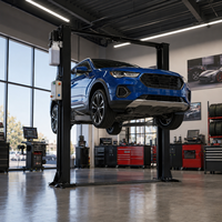Pont élévateur auto à deux colonnes YQS 4000 kg avec base renforcée, déverrouillage électrique, triple bras, certifié CE, idéal pour garage et atelier - Vente chaude
