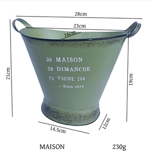 Bac à fleurs en fer épaissi de style <span class=keywords><strong>japonais</strong></span>, à double poignée, écoresponsable, idéal pour les jardins domestiques – Meilleures ventes - Product Image 6