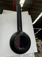 Cheminée à bois en acier au carbone fabriquée en usine, design moderne, montage au plafond, produit personnalisé unique