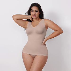 Canottiere a compressione da <span class=keywords><strong>donna</strong></span> Yumesilm a forma di scollo a V con scollo alto a forma dimagrante con canotta traspirante per il controllo della pancia - Product Image 5