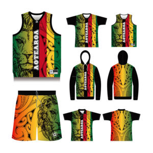 Shorts de basket-ball en maille Pure Rasta Maori en gros, ensembles d'uniformes de basket-ball par sublimation, maillot de <span class=keywords><strong>rugby</strong></span>, sweat-shirt à capuche - Product Image 2