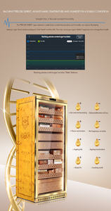 Raching MON5800A kapasitas ukuran terbesar cerutu elektronik Humidor Spanyol kayu Cedar 3000CT cerutu komersial rumah tangga - Product Image 5