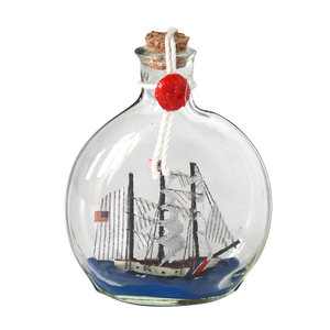 Bán Buôn Tàu Nhỏ Trong Một Chai Bay Đám Mây Màu Đen Ngọc Trai Tàu Mô Hình Hải Lý Trang Trí Nội Thất Thủy Tinh Float Chai Tàu - Product Image 4