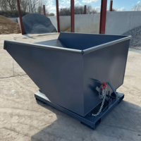 Conteneurs à copeaux de fer robustes à déchargement automatique pour déchets de construction et industriels, vente directe fabricant