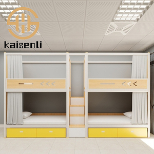 <span class=keywords><strong>Lit</strong></span> superposé en bois avec structure en acier Kaisenli pour auberge de jeunesse, avec étagère intégrée et armoire à chaussures sous le <span class=keywords><strong>lit</strong></span>, cabine de repos de luxe pour aéroport - Product Image 1