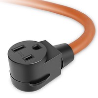 Câble adaptateur NEMA 14/50P vers 6/50R, 1,5 pied, 50A, 250V, 8AWG, pour soudeuse, sèche-linge, usage intensif, câble d'alimentation femelle STW 6/50R