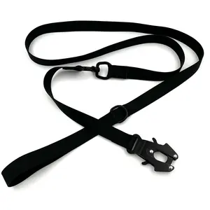 Guinzaglio per cani da addestramento tattico in materiale impermeabile in PVC per addestramento per animali domestici personalizzato con guinzaglio per cani con Clip a rana