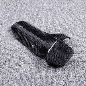 Couvercle de protection de silencieux en fibre de carbone sèche 3K, pour BMW R1300GS 2023+, bouclier thermique pour silencieux d'échappement de moto, finition brillante et mate, carbone Tri - Product Image 3