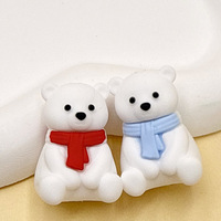 Nouvelles perles focales 3D en silicone de Noël, motifs ours et cerf, perles en vrac pour stylos à perles, accessoires de fabrication de bijoux DIY, vente en gros