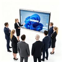 Pizarra Interactiva Inteligente de 65 Pulgadas, 4K, 20 Puntos Táctiles, Pantalla con IA, Sistema Operativo Dual Android/Windows, para Educación, Negocios, Centros Comerciales, Metro
