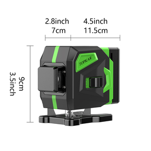 Nivel láser industrial verde Horizontal Vertical portátil de 12 líneas Nivel láser <span class=keywords><strong>giratorio</strong></span> automático DIY - Product Image 2