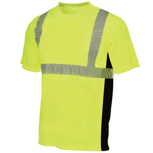 Di alta qualità nastro di trasferimento di calore segmentato nastro riflettente di sicurezza T-Shirt di lavoro all'aperto e notte camicia di sicurezza di protezione - Product Image 1