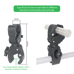 Support universel à double pince pour caméra, idéal pour les chariots de golf, les chariots parapluie et les poussettes, les studios photo et les supports Ram - Accessoire pour sports d'action - Product Image 4